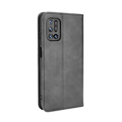 For Doogee N40 Pro Magnetic Buckle Retro Pattern Horizontal Flip Leather Case with Holder & Card Slot & Wallet(Black) - More Brand by PMC Jewellery | Online Shopping South Africa | PMC Jewellery | Buy Now Pay Later Mobicred