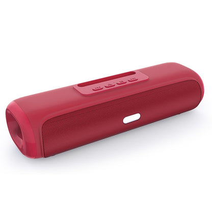 NewRixing NR-2027 TWS Long Bar Shaped Bluetooth Speaker with Mobile Phone Holder(Red) - Desktop Speaker by NewRixing | Online Shopping South Africa | PMC Jewellery | Buy Now Pay Later Mobicred