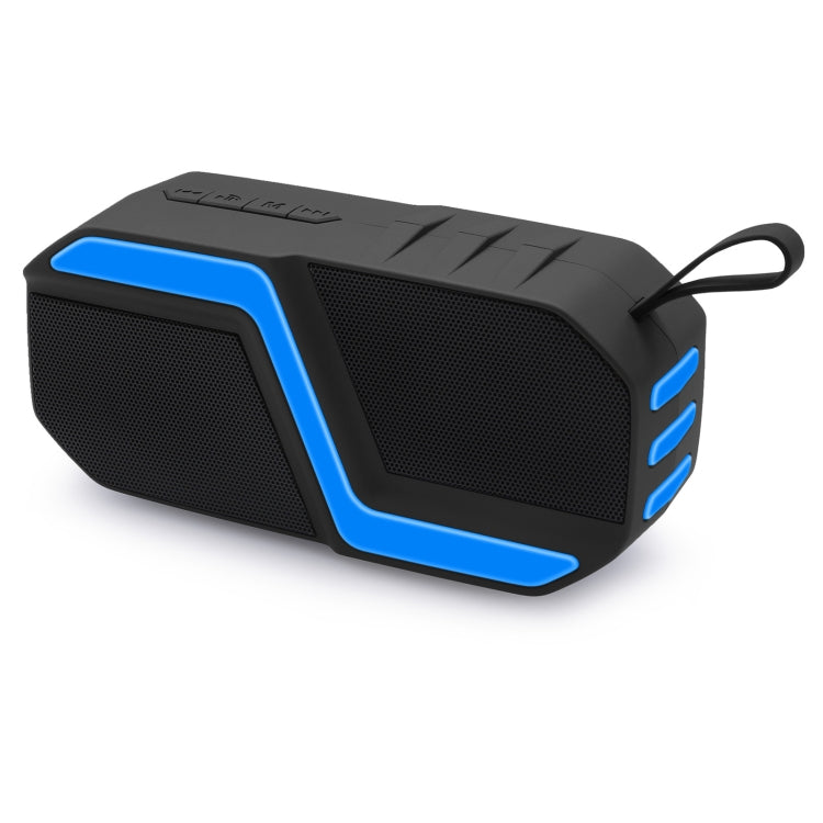 NewRixing NR-5019 Outdoor Portable Bluetooth Speaker, Support Hands-free Call / TF Card / FM / U Disk(Blue) - Desktop Speaker by NewRixing | Online Shopping South Africa | PMC Jewellery | Buy Now Pay Later Mobicred