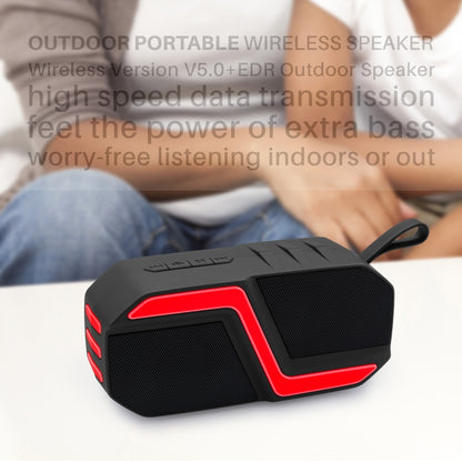 NewRixing NR-5019 Outdoor Portable Bluetooth Speaker, Support Hands-free Call / TF Card / FM / U Disk(Black) - Desktop Speaker by NewRixing | Online Shopping South Africa | PMC Jewellery | Buy Now Pay Later Mobicred