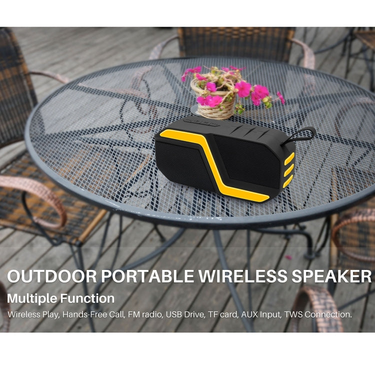 NewRixing NR-5019 Outdoor Portable Bluetooth Speaker, Support Hands-free Call / TF Card / FM / U Disk(Orange) - Desktop Speaker by NewRixing | Online Shopping South Africa | PMC Jewellery | Buy Now Pay Later Mobicred