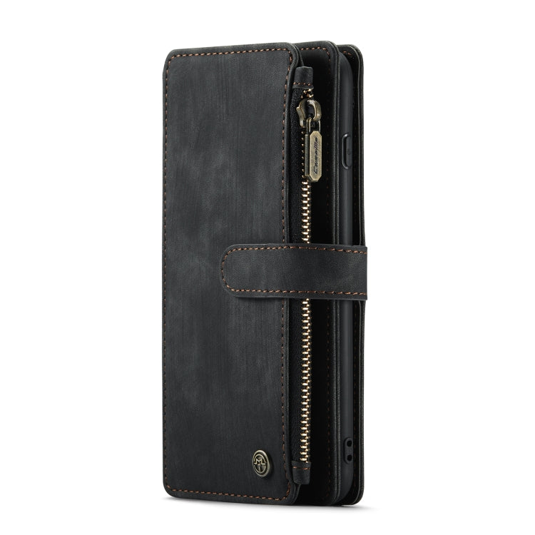 CaseMe-C30 PU + TPU Multifunctional Horizontal Flip Leather Case with Holder & Card Slot & Wallet & Zipper Pocket For iPhone 8 Plus & 7 Plus & 6 Plus(Black) - More iPhone Cases by CaseMe | Online Shopping South Africa | PMC Jewellery | Buy Now Pay Later Mobicred