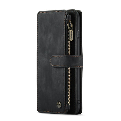 CaseMe-C30 PU + TPU Multifunctional Horizontal Flip Leather Case with Holder & Card Slot & Wallet & Zipper Pocket For iPhone 8 Plus & 7 Plus & 6 Plus(Black) - More iPhone Cases by CaseMe | Online Shopping South Africa | PMC Jewellery | Buy Now Pay Later Mobicred