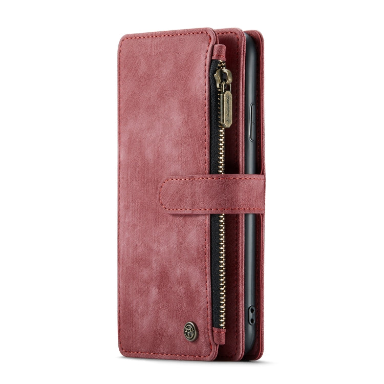 For iPhone 11 CaseMe-C30 PU + TPU Multifunctional Horizontal Flip Leather Case with Holder & Card Slot & Wallet & Zipper Pocket (Red) - iPhone 11 Cases by CaseMe | Online Shopping South Africa | PMC Jewellery | Buy Now Pay Later Mobicred