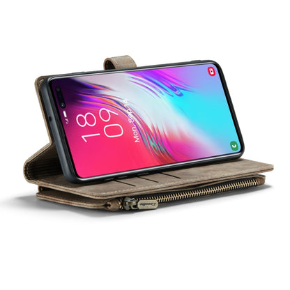 For Samsung Galaxy S10+ CaseMe-C30 PU + TPU Multifunctional Horizontal Flip Leather Case with Holder & Card Slot & Wallet & Zipper Pocket(Brown) - Galaxy Phone Cases by CaseMe | Online Shopping South Africa | PMC Jewellery | Buy Now Pay Later Mobicred