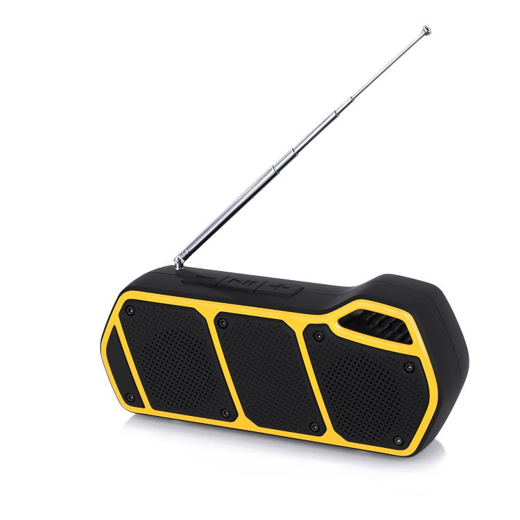 NewRixing NR-5011fm Outdoor Portable Bluetooth Speakerr, Support Hands-free Call / TF Card / FM / U Disk(Yellow) - Desktop Speaker by NewRixing | Online Shopping South Africa | PMC Jewellery | Buy Now Pay Later Mobicred