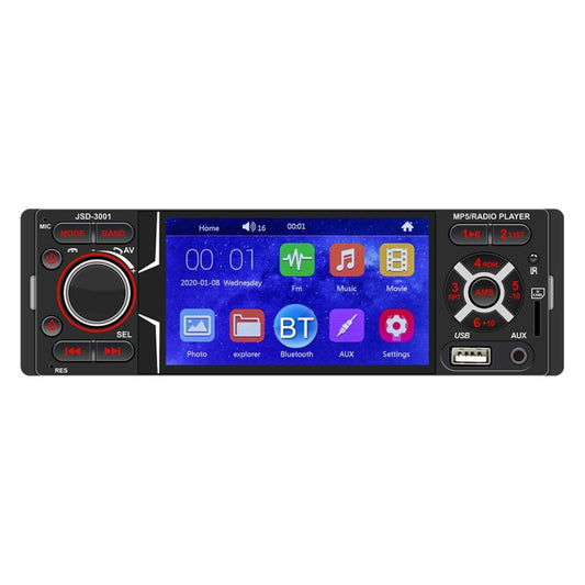 JSD-3001 HD 4 inch Car Stereo Radio MP5 Player Audio Player FM Bluetooth USB / TF AUX - Car MP3 & MP4 & MP5 by PMC Jewellery | Online Shopping South Africa | PMC Jewellery | Buy Now Pay Later Mobicred