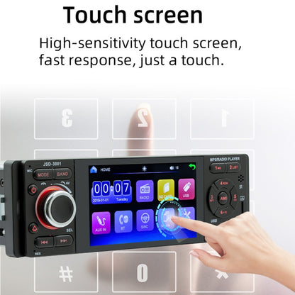 JSD-3001 HD 4 inch Car Stereo Radio MP5 Player Audio Player FM Bluetooth USB / TF AUX - Car MP3 & MP4 & MP5 by PMC Jewellery | Online Shopping South Africa | PMC Jewellery | Buy Now Pay Later Mobicred