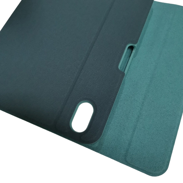 HK006 Square Keys Detachable Bluetooth Keyboard Leather Tablet Case with Holder for iPad mini 6(Dark Green) - For iPad mini by PMC Jewellery | Online Shopping South Africa | PMC Jewellery