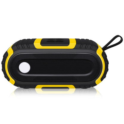 NewRixing NR-5016 Outdoor Splash-proof Water Bluetooth Speaker, Support Hands-free Call / TF Card / FM / U Disk(Yellow) - Desktop Speaker by NewRixing | Online Shopping South Africa | PMC Jewellery | Buy Now Pay Later Mobicred