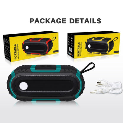 NewRixing NR-5016 Outdoor Splash-proof Water Bluetooth Speaker, Support Hands-free Call / TF Card / FM / U Disk(Yellow) - Desktop Speaker by NewRixing | Online Shopping South Africa | PMC Jewellery | Buy Now Pay Later Mobicred