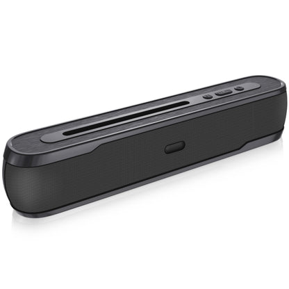 NewRixing NR-9017 Outdoor Portable Bluetooth Speaker with Phone Holder, Support Hands-free Call / TF Card / FM / U Disk(Black) - Desktop Speaker by NewRixing | Online Shopping South Africa | PMC Jewellery | Buy Now Pay Later Mobicred