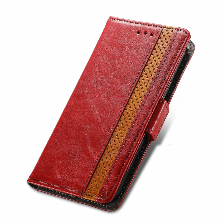 For Blackview A100 CaseNeo Business Splicing Dual Magnetic Buckle Horizontal Flip PU Leather Case with Holder & Card Slots & Wallet(Red) - More Brand by PMC Jewellery | Online Shopping South Africa | PMC Jewellery