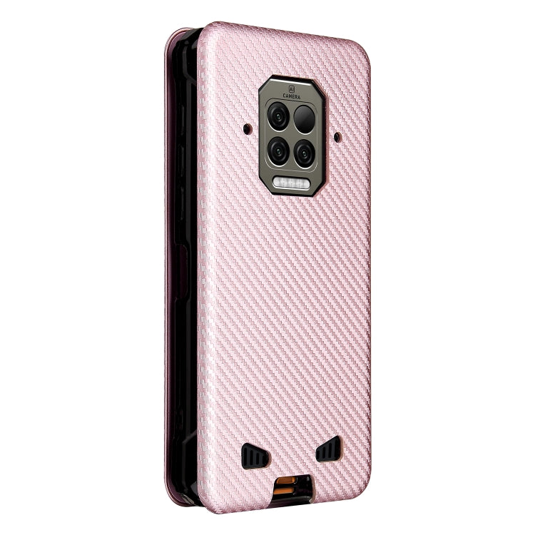 For Doogee S86 / S86 Pro Carbon Fiber Texture Horizontal Flip TPU + PC + PU Leather Case with Card Slot(Pink) - More Brand by PMC Jewellery | Online Shopping South Africa | PMC Jewellery | Buy Now Pay Later Mobicred