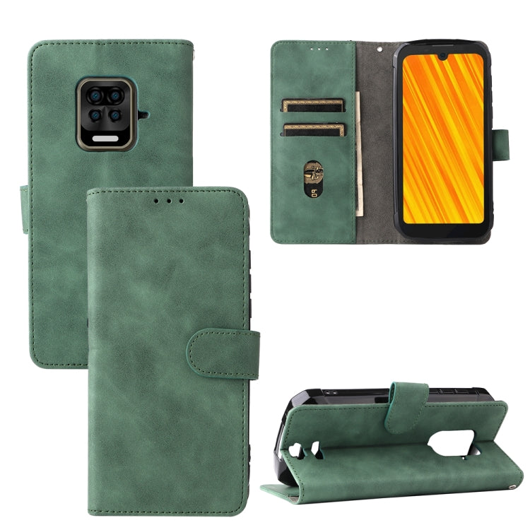 For Doogee S59 / S59 Pro Solid Color Skin Feel Magnetic Buckle Horizontal Flip Calf Texture PU Leather Case with Holder & Card Slots & Wallet(Green) - More Brand by PMC Jewellery | Online Shopping South Africa | PMC Jewellery | Buy Now Pay Later Mobicred