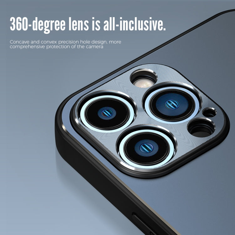 For iPhone 13 Pro R-JUST RJ-52 3-Line Style Metal TPU Shockproof Protective Case (Silver) - iPhone 13 Pro Cases by R-JUST | Online Shopping South Africa | PMC TechLife | Buy Now Pay Later Mobicred