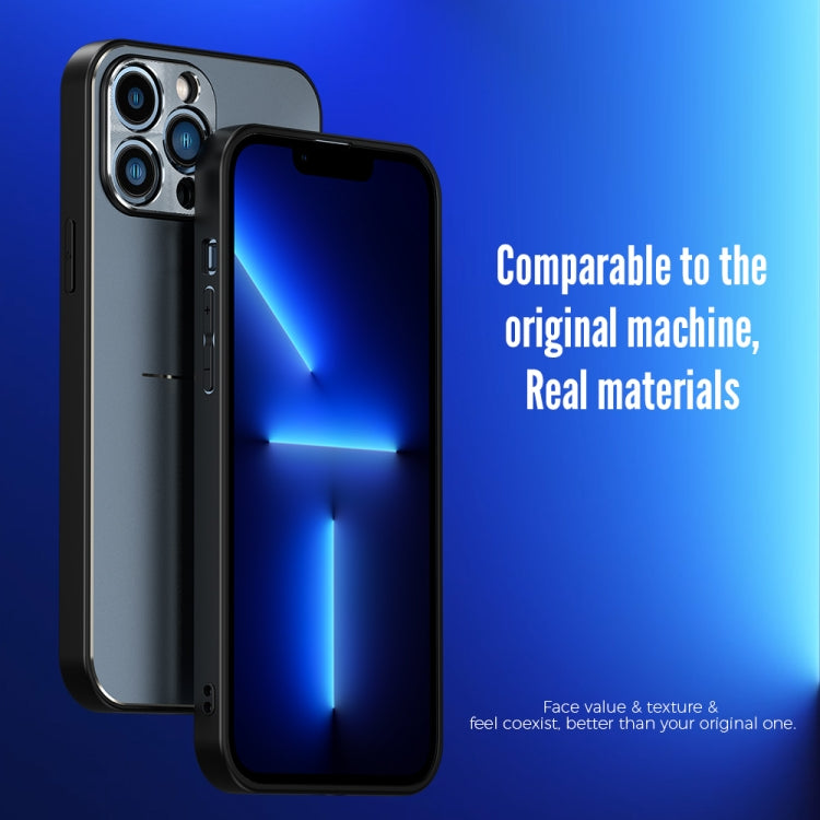For iPhone 11 Pro Max R-JUST RJ-52 3-Line Style Metal TPU Shockproof Protective Case (Black) - iPhone 11 Pro Max Cases by R-JUST | Online Shopping South Africa | PMC TechLife | Buy Now Pay Later Mobicred