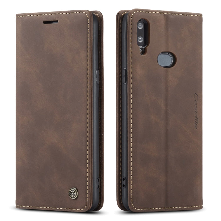 For Galaxy A10s CaseMe-013 Multifunctional Horizontal Flip Leather Case with Card Slot & Holder & Wallet(Coffee) - Galaxy Phone Cases by CaseMe | Online Shopping South Africa | PMC Jewellery | Buy Now Pay Later Mobicred