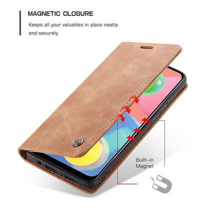 For Galaxy A70s CaseMe-013 Multifunctional Horizontal Flip Leather Case with Card Slot & Holder & Wallet(Brown) - Galaxy Phone Cases by CaseMe | Online Shopping South Africa | PMC Jewellery | Buy Now Pay Later Mobicred