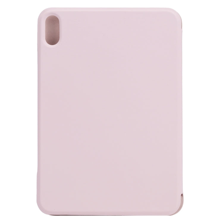 For iPad mini 6 Horizontal Flip Ultra-thin Fixed Buckle Magnetic PU Tablet Case With Three-folding Holder & Sleep / Wake-up Function(Pink) - iPad mini 6 Cases by PMC Jewellery | Online Shopping South Africa | PMC Jewellery