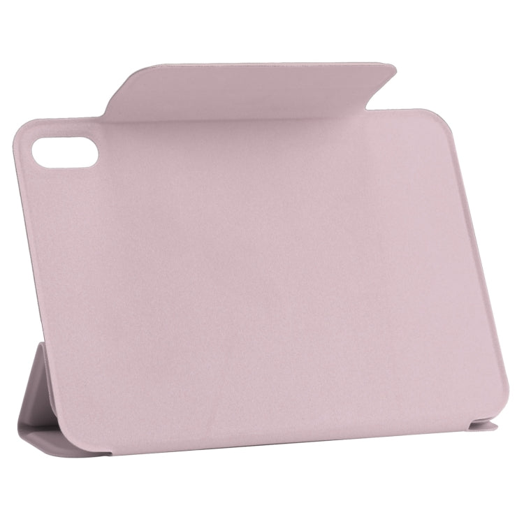 For iPad mini 6 Horizontal Flip Ultra-thin Fixed Buckle Magnetic PU Tablet Case With Three-folding Holder & Sleep / Wake-up Function(Pink) - iPad mini 6 Cases by PMC Jewellery | Online Shopping South Africa | PMC Jewellery