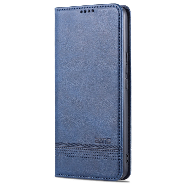 For U-MAGIC 30e AZNS Magnetic Calf Texture Horizontal Flip Leather Case with Card Slots & Holder & Wallet(Dark Blue) - More Brand by AZNS | Online Shopping South Africa | PMC Jewellery | Buy Now Pay Later Mobicred