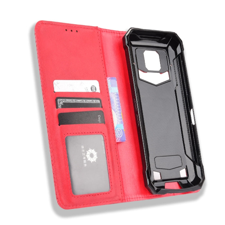 For Doogee S88 Plus / S88 Pro Magnetic Buckle Retro Crazy Horse Texture Horizontal Flip Leather Case with Holder & Card Slots & Photo Frame(Red) - More Brand by PMC Jewellery | Online Shopping South Africa | PMC Jewellery | Buy Now Pay Later Mobicred