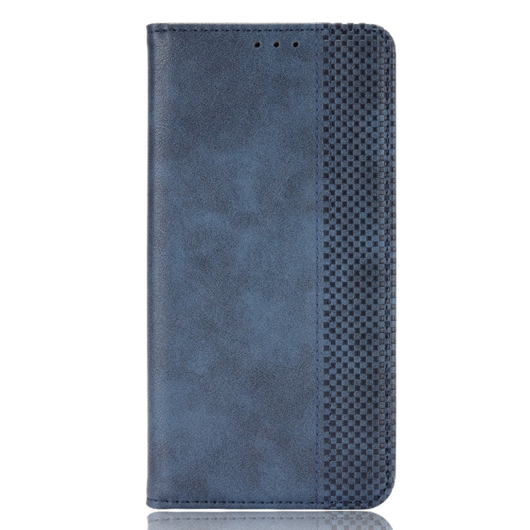 For Blackview Oscal C20 Magnetic Buckle Retro Crazy Horse Texture Horizontal Flip Leather Case with Holder & Card Slots & Photo Frame(Blue) - More Brand by PMC TechLife | Online Shopping South Africa | PMC TechLife | Buy Now Pay Later Mobicred