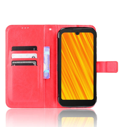 For Doogee S59 / S59 Pro Crazy Horse Texture Horizontal Flip Leather Case with Holder & Card Slots & Lanyard(Red) - More Brand by PMC Jewellery | Online Shopping South Africa | PMC Jewellery | Buy Now Pay Later Mobicred