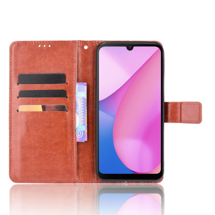 For Blackview Oscal C20 Crazy Horse Texture Horizontal Flip Leather Case with Holder & Card Slots & Lanyard(Brown) - More Brand by PMC Jewellery | Online Shopping South Africa | PMC Jewellery | Buy Now Pay Later Mobicred