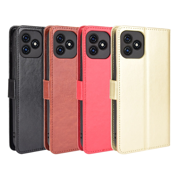 For Blackview Oscal C20 Crazy Horse Texture Horizontal Flip Leather Case with Holder & Card Slots & Lanyard(Brown) - More Brand by PMC TechLife | Online Shopping South Africa | PMC TechLife | Buy Now Pay Later Mobicred
