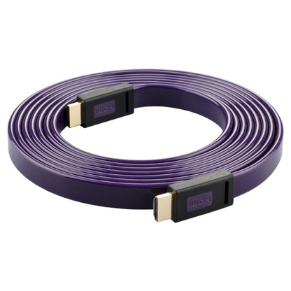 ULT-unite 4K Ultra HD Gold-plated HDMI to HDMI Flat Cable, Cable Length:3m(Transparent Purple) - Cable by ult-unite | Online Shopping South Africa | PMC Jewellery | Buy Now Pay Later Mobicred