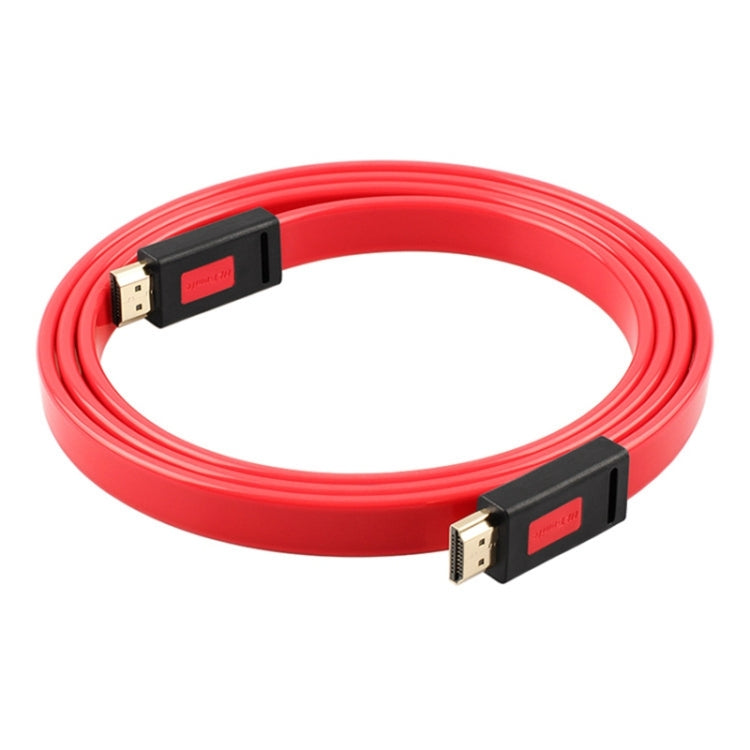 ULT-unite 4K Ultra HD Gold-plated HDMI to HDMI Flat Cable, Cable Length:5m(Transparent Red) - Cable by ult-unite | Online Shopping South Africa | PMC Jewellery | Buy Now Pay Later Mobicred