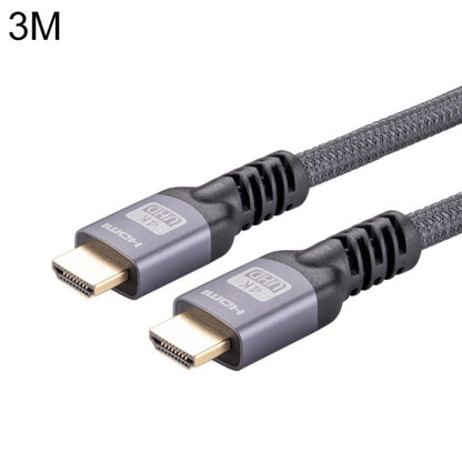 HDMI 2.0 Male to HDMI 2.0 Male 4K Ultra-HD Braided Adapter Cable, Cable Length:3m(Grey) - Cable by PMC Jewellery | Online Shopping South Africa | PMC Jewellery | Buy Now Pay Later Mobicred