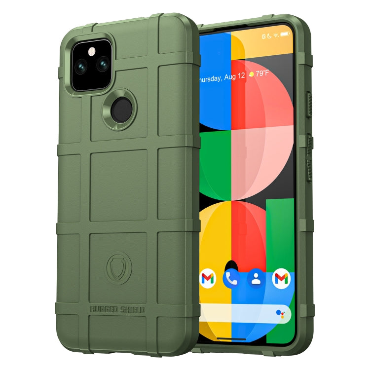 For Google Pixel 5a 5G Full Coverage Shockproof TPU Case(Green) - Google Cases by PMC Jewellery | Online Shopping South Africa | PMC Jewellery | Buy Now Pay Later Mobicred