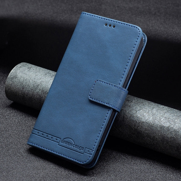 For OPPO A16/ A16s/ A54s/ A55 5G/ A53s 5G Magnetic Clasp RFID Blocking Anti-Theft Leather Case with Holder & Card Slots & Wallet(Blue) - OPPO Cases by PMC Jewellery | Online Shopping South Africa | PMC Jewellery | Buy Now Pay Later Mobicred