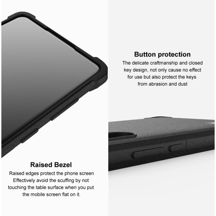 For Asus Zenfone 8 ZS590KS IMAK All-inclusive Shockproof Airbag TPU Case with Screen Protector(Matte Black) - ASUS Cases by imak | Online Shopping South Africa | PMC Jewellery