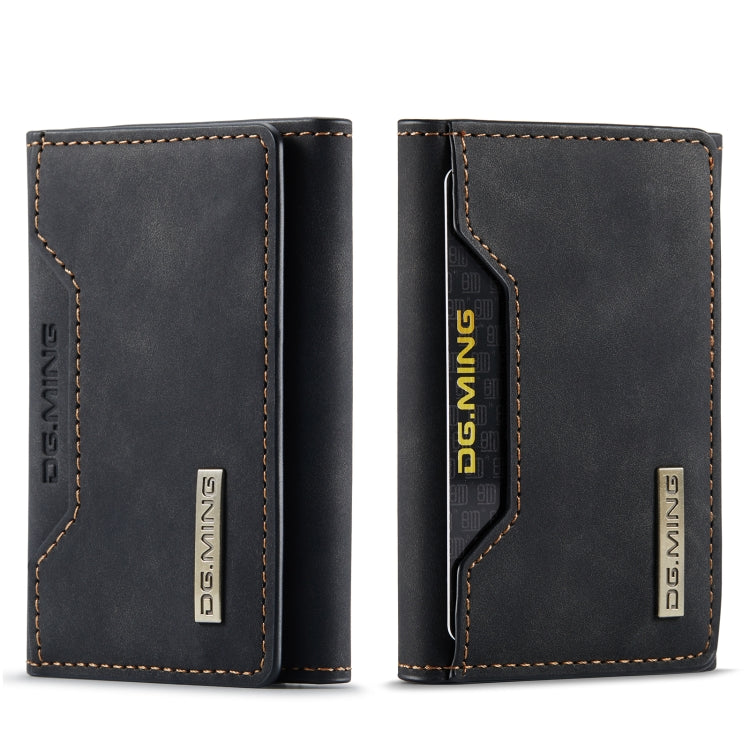 DG.MING M2 Series 3-Fold Card Bag(Black) - Card & Passport Bags by DG.MING | Online Shopping South Africa | PMC Jewellery