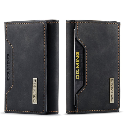 DG.MING M2 Series 3-Fold Card Bag(Black) - Card & Passport Bags by DG.MING | Online Shopping South Africa | PMC Jewellery