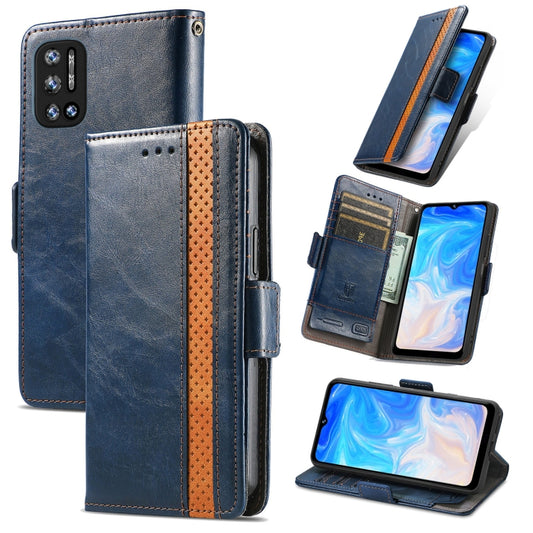 For Doogee N40 Pro CaseNeo Splicing Dual Magnetic Buckle Leather Case with Holder & Card Slots & Wallet(Blue) - More Brand by PMC Jewellery | Online Shopping South Africa | PMC Jewellery | Buy Now Pay Later Mobicred