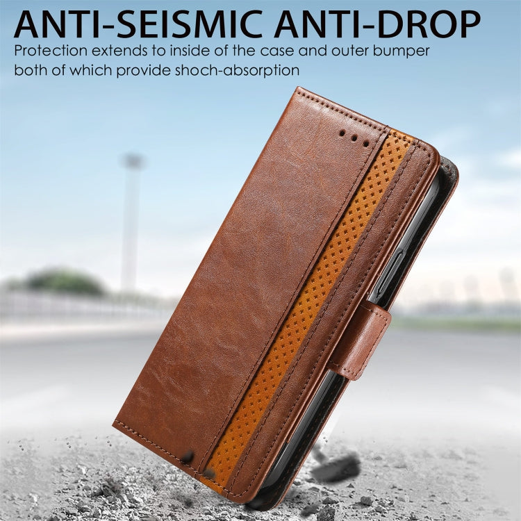 For Doogee N40 Pro CaseNeo Splicing Dual Magnetic Buckle Leather Case with Holder & Card Slots & Wallet(Brown) - More Brand by PMC Jewellery | Online Shopping South Africa | PMC Jewellery | Buy Now Pay Later Mobicred