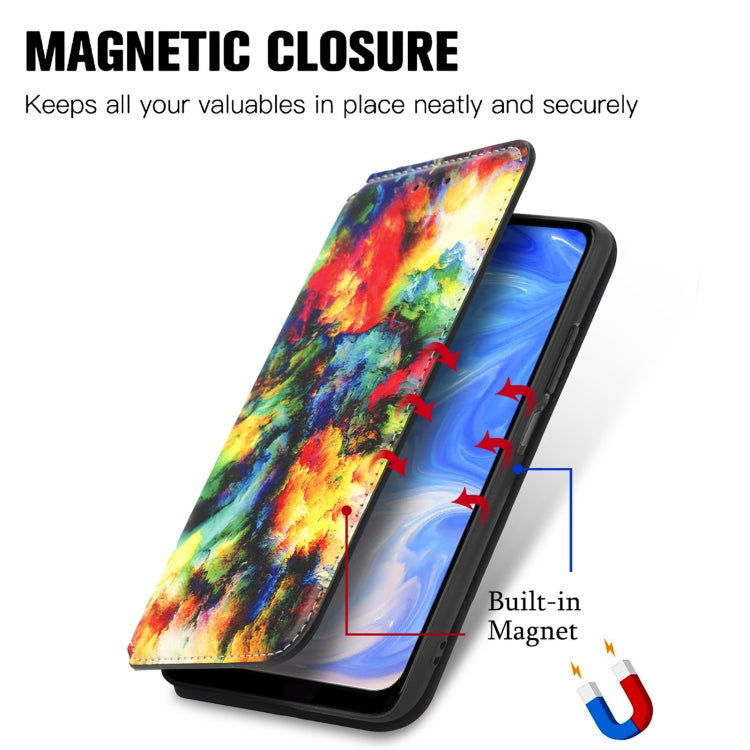 For Doogee N40 Pro CaseNeo Colorful Magnetic Leather Case with Holder & Card Slot & Wallet(Colorful Cloud) - More Brand by PMC Jewellery | Online Shopping South Africa | PMC Jewellery | Buy Now Pay Later Mobicred