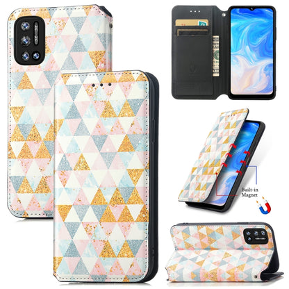 For Doogee N40 Pro CaseNeo Colorful Magnetic Leather Case with Holder & Card Slot & Wallet(Rhombus) - More Brand by PMC Jewellery | Online Shopping South Africa | PMC Jewellery | Buy Now Pay Later Mobicred