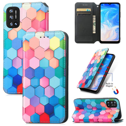 For Doogee N40 Pro CaseNeo Colorful Magnetic Leather Case with Holder & Card Slot & Wallet(Colorful Cube) - More Brand by PMC Jewellery | Online Shopping South Africa | PMC Jewellery | Buy Now Pay Later Mobicred