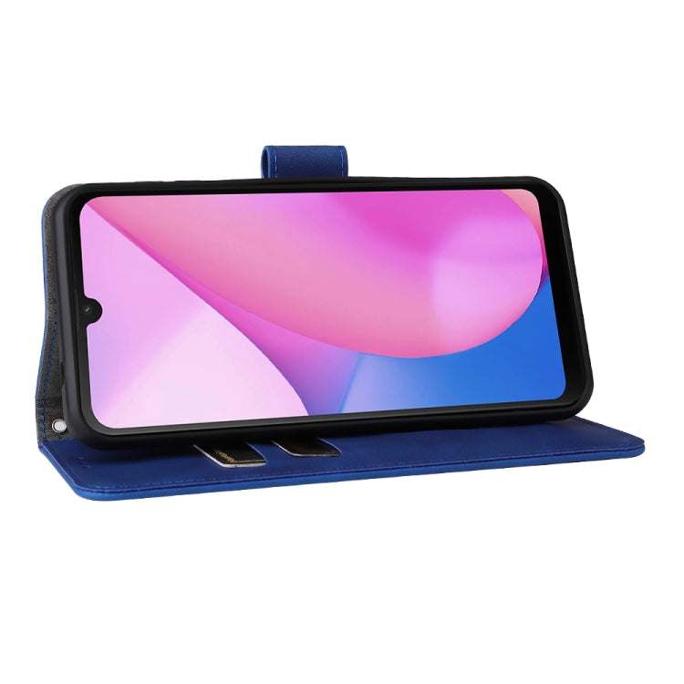 For Blackview Oscal C20 Solid Color Skin Feel Magnetic Buckle Horizontal Flip PU Phone Case(Blue) - More Brand by PMC TechLife | Online Shopping South Africa | PMC TechLife