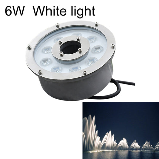 6W Landscape Ring LED Aluminum Alloy Underwater Fountain Light(White Light) - Underwater Lights by PMC Jewellery | Online Shopping South Africa | PMC Jewellery | Buy Now Pay Later Mobicred