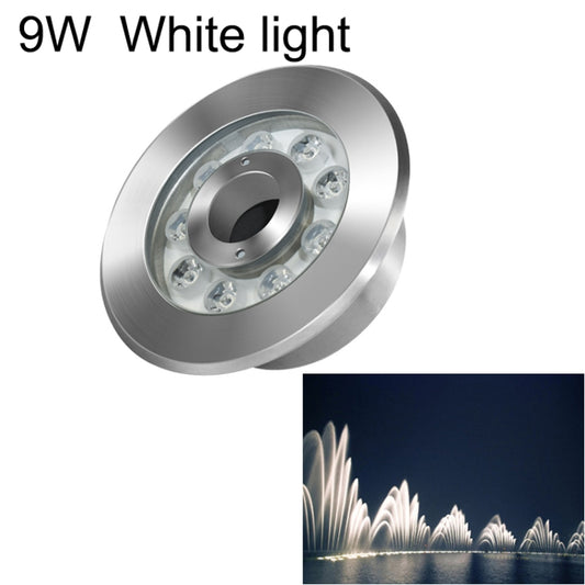 9W Landscape Ring LED Stainless Steel Underwater Fountain Light(White Light) - Underwater Lights by PMC Jewellery | Online Shopping South Africa | PMC Jewellery | Buy Now Pay Later Mobicred