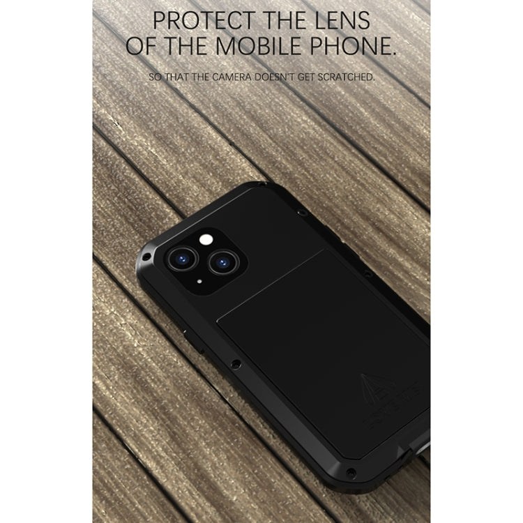 For iPhone 13 mini LOVE MEI Metal Shockproof Life Waterproof Dustproof Protective Phone Case (White) - iPhone 13 mini Cases by LOVE MEI | Online Shopping South Africa | PMC Jewellery