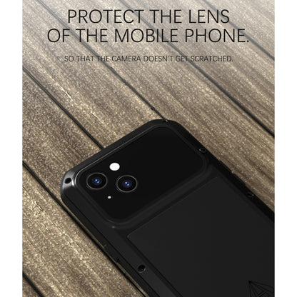 For iPhone 13 LOVE MEI Metal Shockproof Life Waterproof Dustproof Protective Phone Case(Silver) - iPhone 13 Cases by LOVE MEI | Online Shopping South Africa | PMC Jewellery