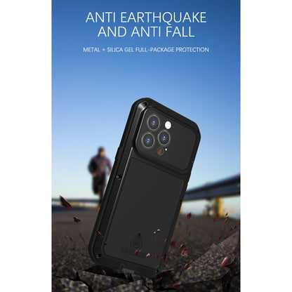 For iPhone 13 Pro LOVE MEI Metal Shockproof Life Waterproof Dustproof Protective Phone Case (Silver) - iPhone 13 Pro Cases by LOVE MEI | Online Shopping South Africa | PMC Jewellery